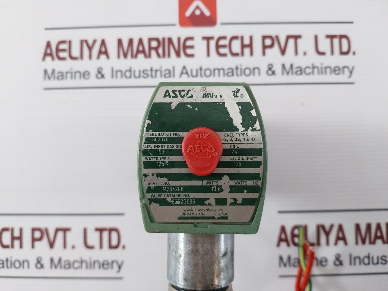 Asco 8262G086 Solenoid Valve 10.6 Watts 24/Dc Ft