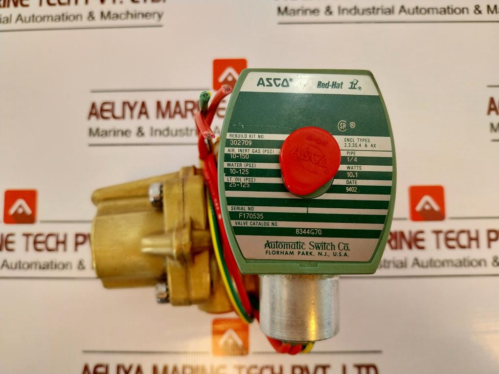 Asco 8344g70 Solenoid Valve For Air And Water Applications 20849