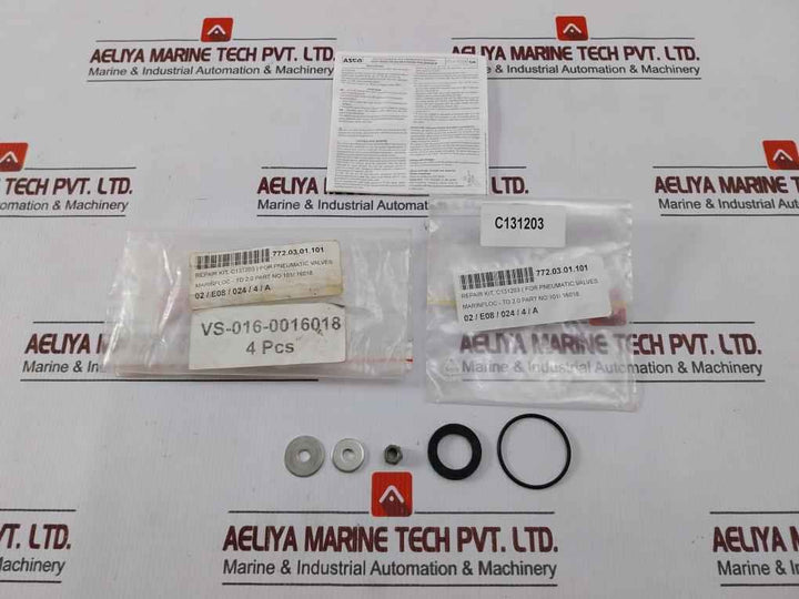 Asco C131203 Repair Kit For Pneumatic Valve A4-80