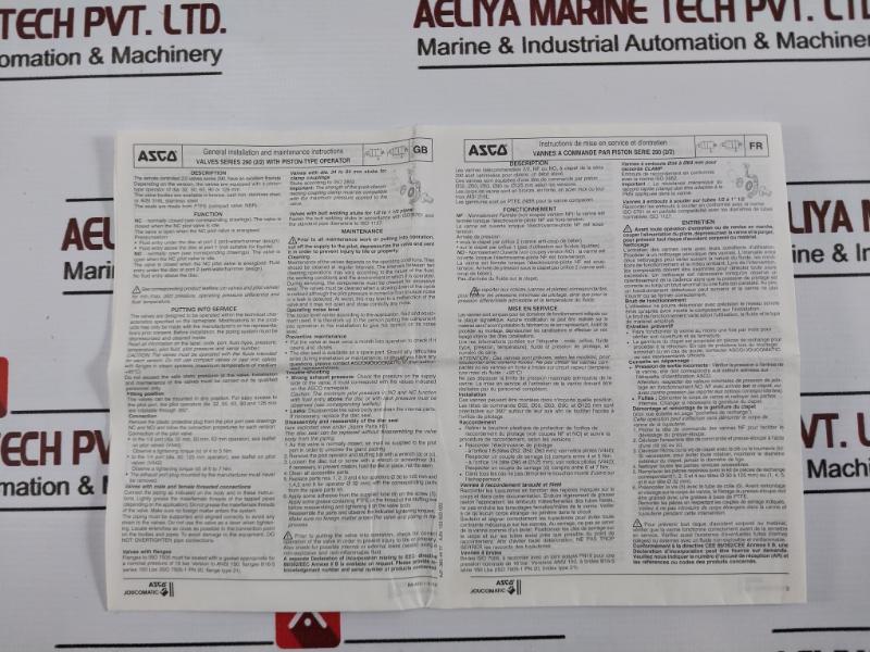 Asco C131209 Teflon & Gasket Repair Kit For Drain Valve 2 Inch 772.20.00.097