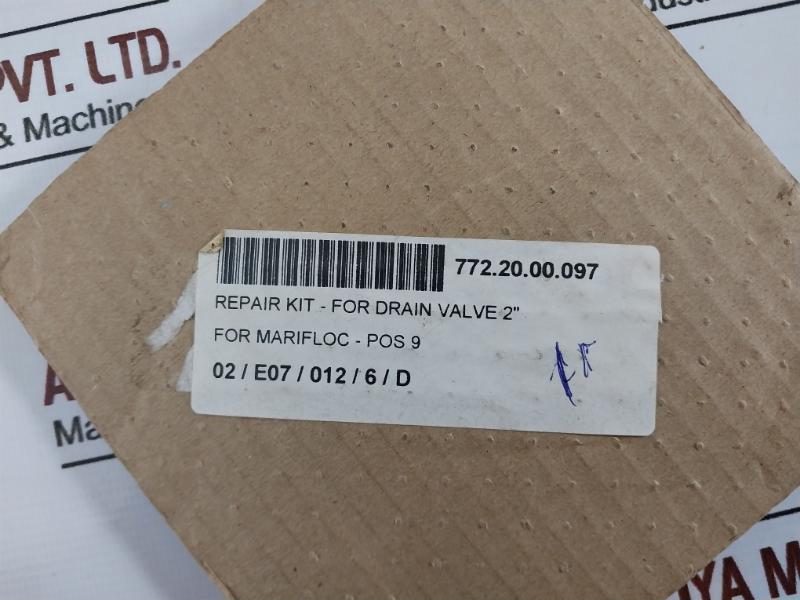 Asco C131209 Teflon & Gasket Repair Kit For Drain Valve 2 Inch 772.20.00.097