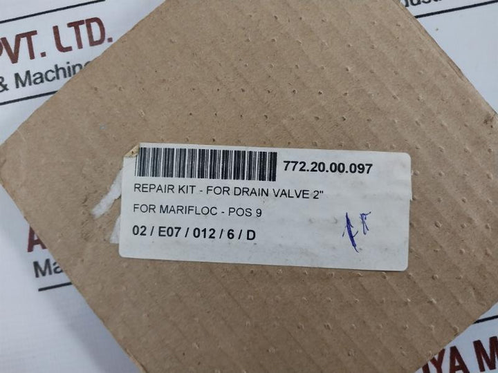 Asco C131209 Teflon & Gasket Repair Kit For Drain Valve 2 Inch 772.20.00.097