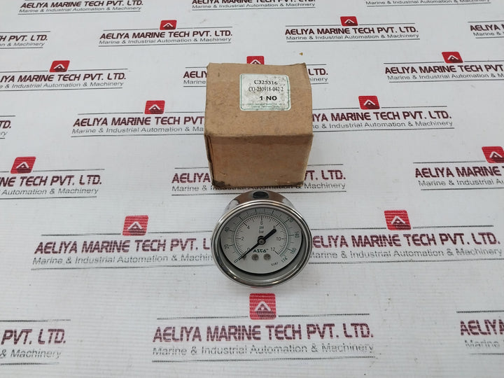 Asco C325316 Pressure Gauge 0-12 Bar