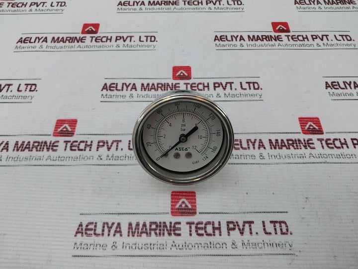 Asco C325316 Pressure Gauge 0-12 Bar