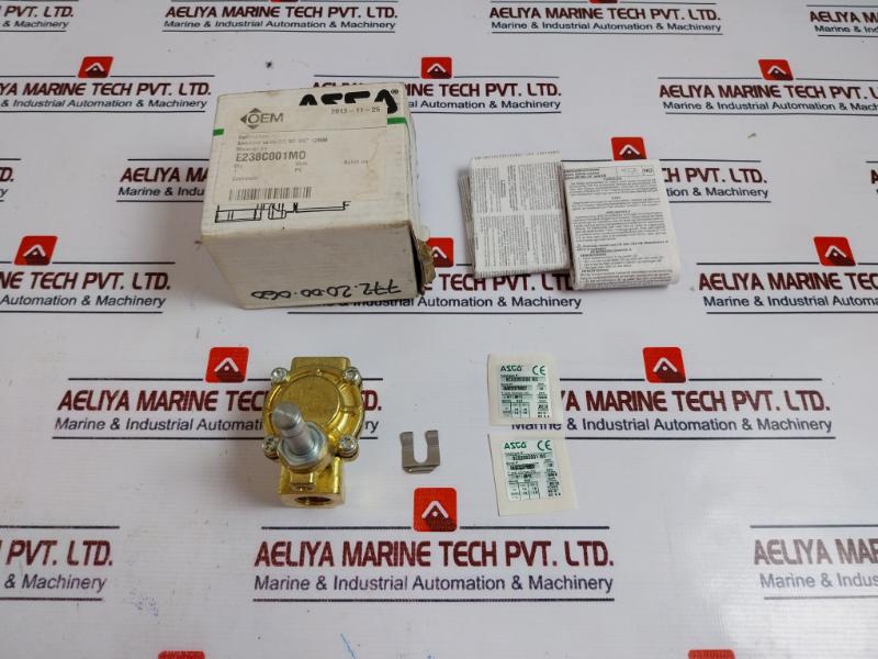 Asco E238d001 Solenoid Valve 3/8" 4w5w Ac 4, Dc 6.9