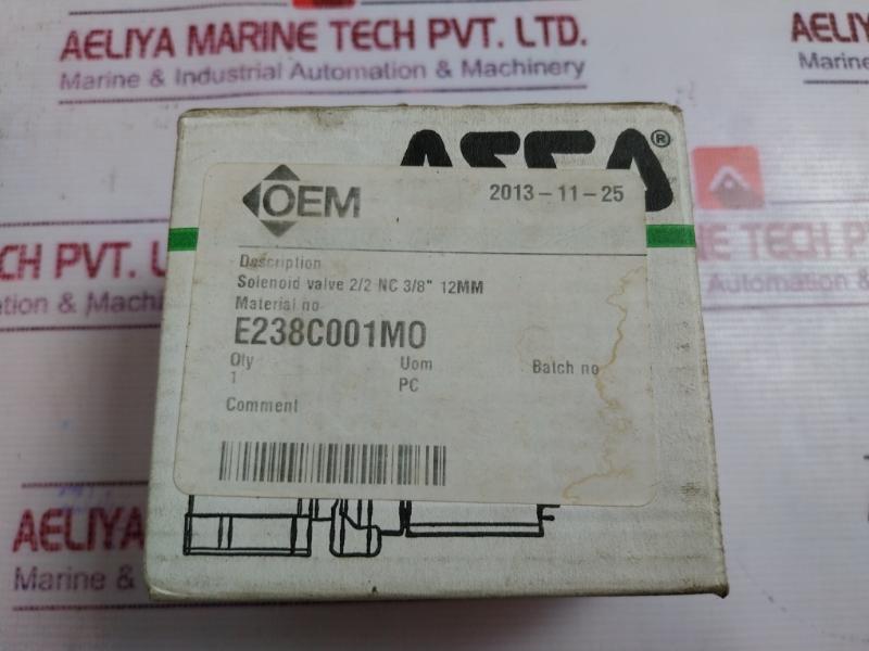 Asco E238d001 Solenoid Valve 3/8