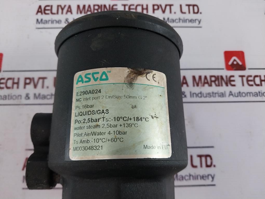 Asco E290A024 Drain Valve M003048321 Air/Water (4-10 Bar)