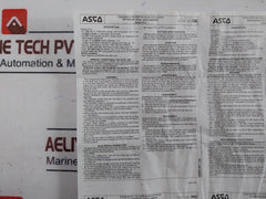 Asco E314K035S1N00FH 3/2 Solenoid Valve Direct Operated