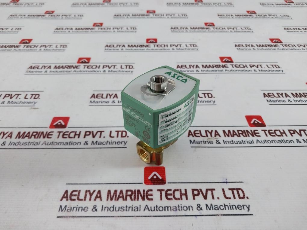 Asco E314K035S1N00FH 3/2 Solenoid Valve Direct Operated