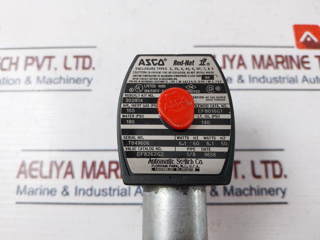 Asco Ef8016G1 Solenoid Valve Mp-c-089