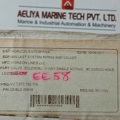 Asco Ef8344G074 4-way Piston/Poppet Solenoid Valve Ef8003G1 10.1W