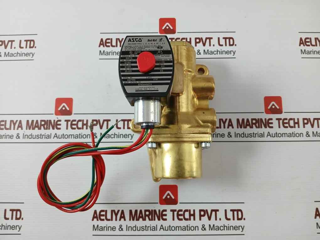 Asco Ef8344G074 4-way Piston/Poppet Solenoid Valve Ef8003G1 10.1W