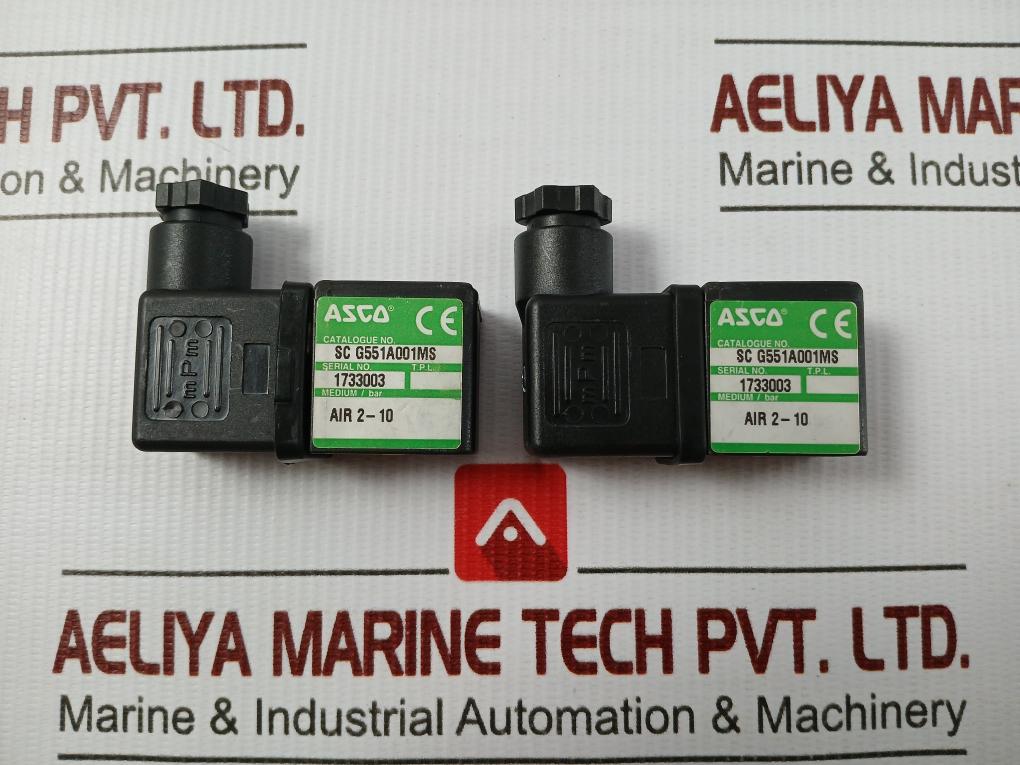 Asco Electro-pneumatic Spool Valve 230Vac 50-60Hz Sc G551A001Ms