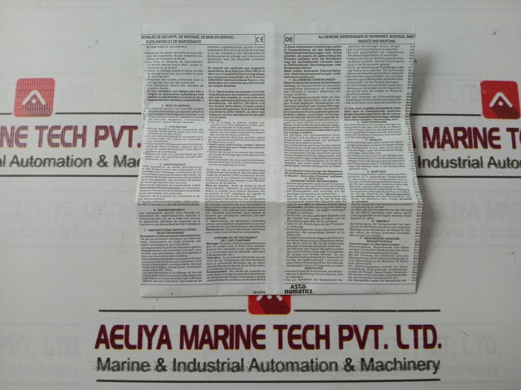 Asco G551A001 Ms Solenoid Valve Set Scg551A001Ms 120Vac/50-60Hz