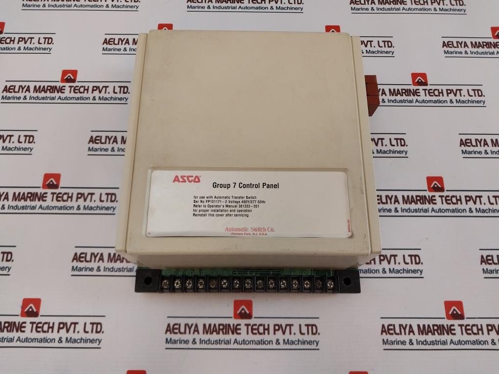 Asco Group 7 Control Panel Automatic Transfer Switch 480Y/277 60Hz