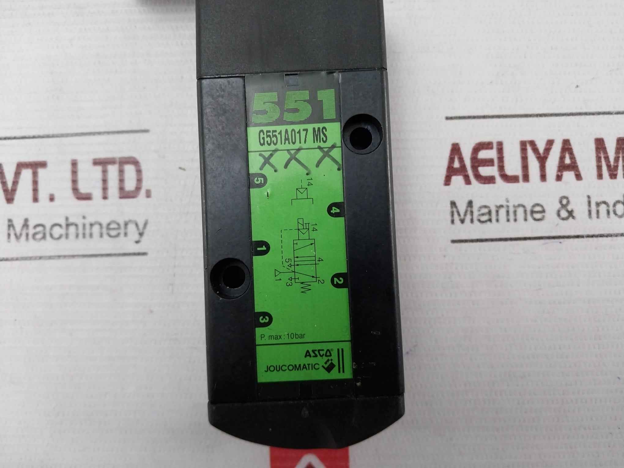 Asco Joucomatic G551A017 Ms Solenoid Valve 10 Bar 2.5W 24Vdc