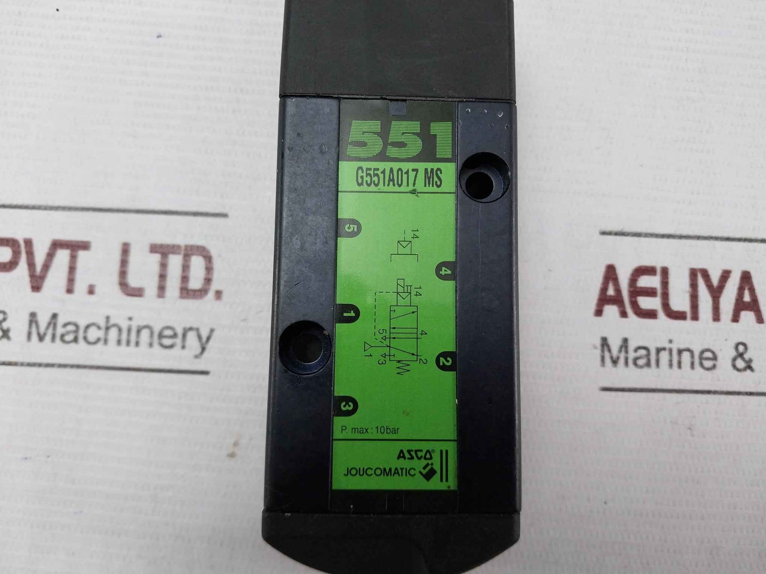 Asco Joucomatic G551A017 Ms Solenoid Valve 10 Bar 4L3W