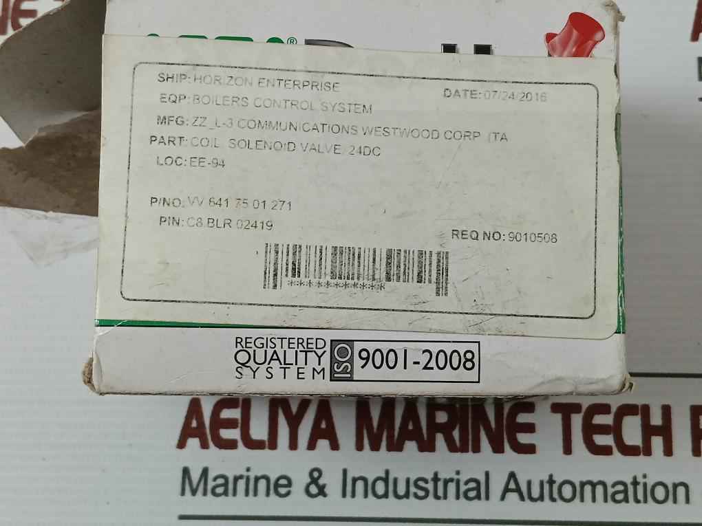 Asco Mp-c-011 Solenoid Valve Coil 24Vdc