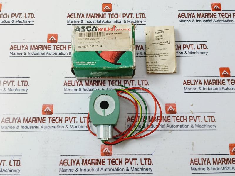 Asco Mp-c-080 Red-hat Valves Solenoid Coil 240Vac 60Hz