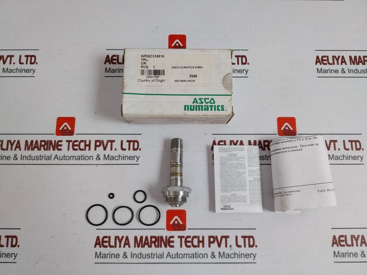 Asco Numatics 3 Way Solenoid Valve Repair Kit Wpisc316816 New