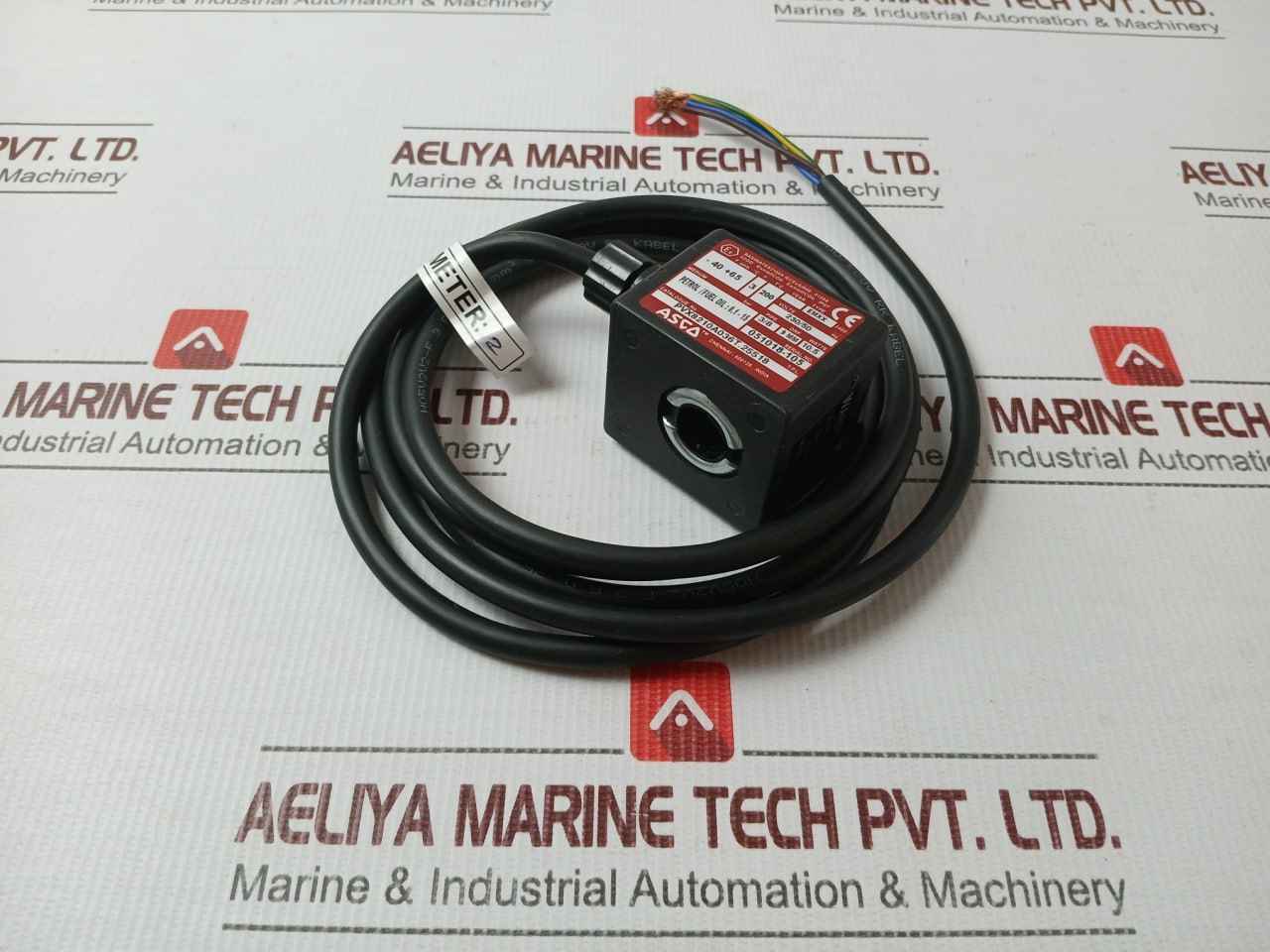 Asco Pvx8210A036T.25518 Solenoid Valve Connector With Cable 2 Meter 230/50 Hz