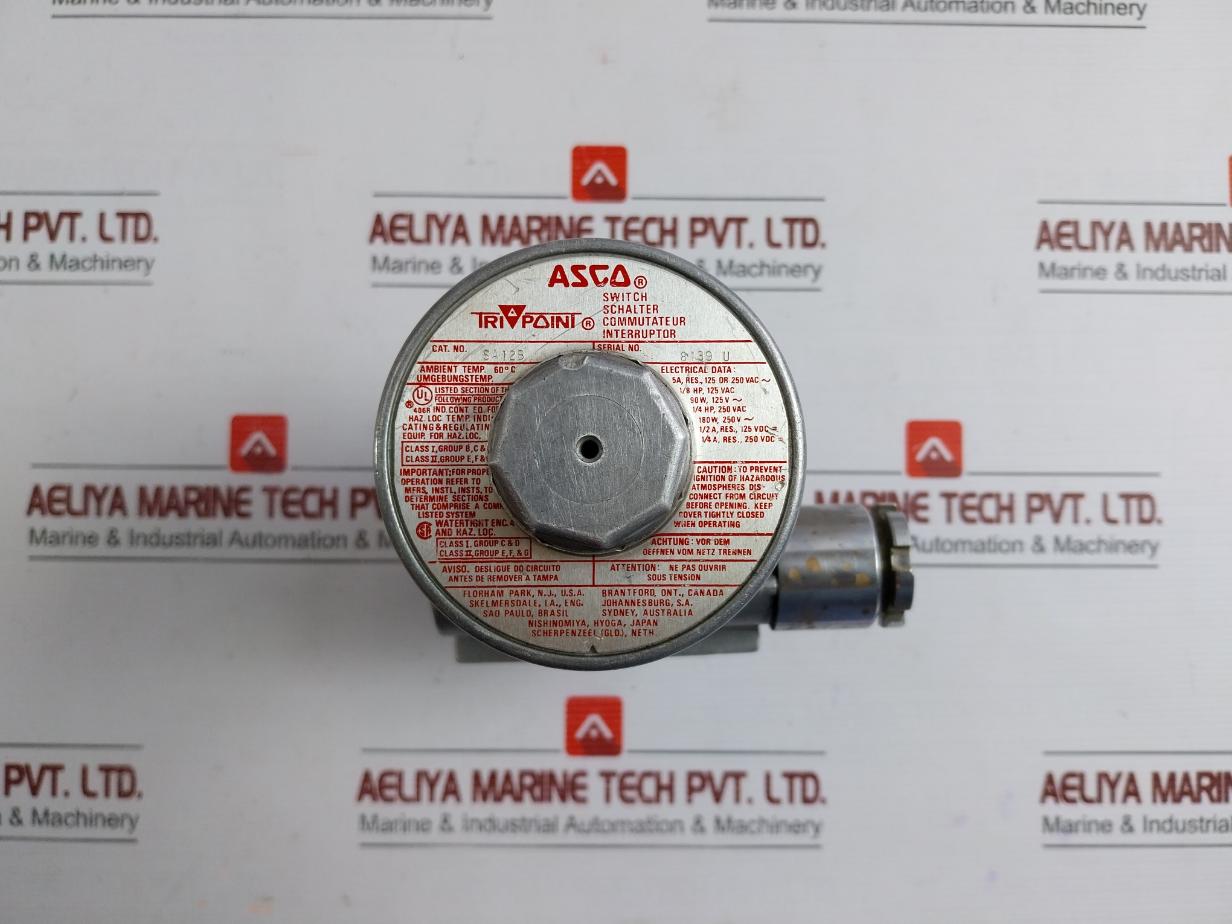Asco 4500 P.S.I.G Sa12B Pressure Switch 60?C