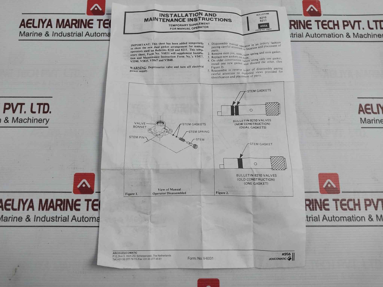 Asco Sc Xe210D095Vmo Solenoid Valve Coil 1762826-01 E210D095Tgap1B0