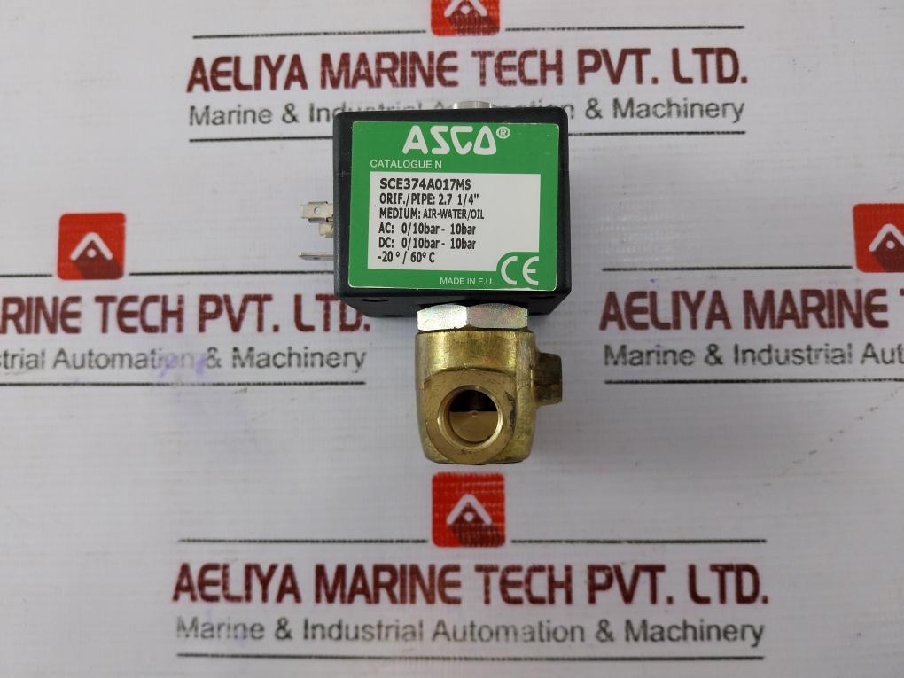 Asco Sce374a017ms Solenoid Valve 2.7 Mm / 1/4”