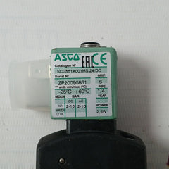 Asco Scg551A001Ms.24/Dc Solenoid Spool Valve 10Bar 2.5W Dc 6 Mm
