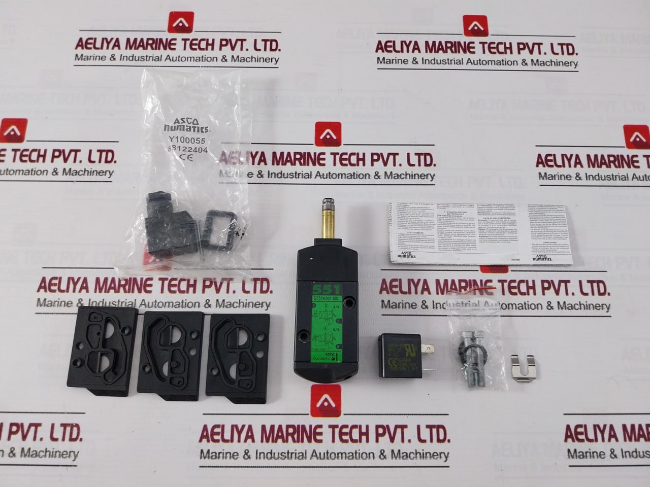 Asco Scg551A001Ms Solenoid Valve 10 Bar 120Vac/60Hz 88122404 2.5W