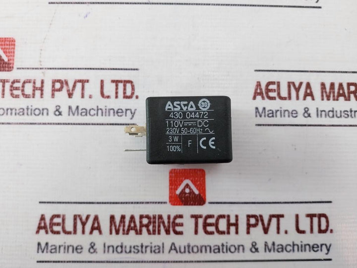 Asco 19090017 Solenoid Coil 430 04472 110V Dc, 230V 50-60Hz Series 190