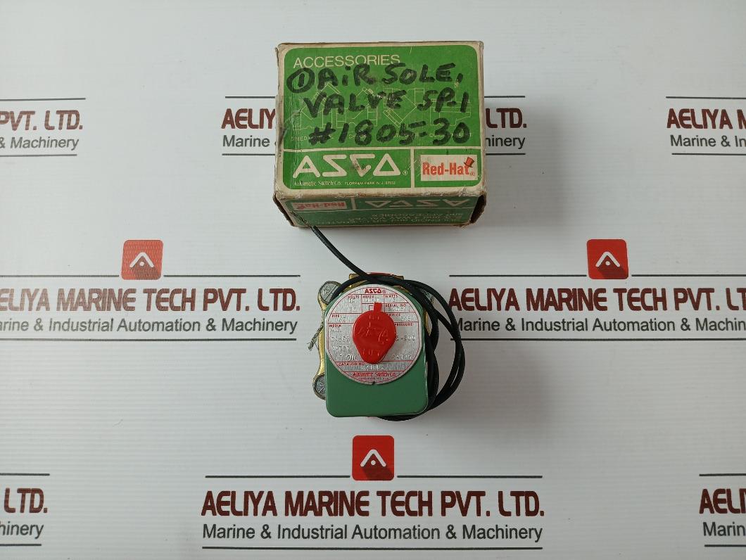 Asco 8210D2 4 Way Air Solenoid Valve 1/2 Inch 110 120V 50-60Hz 6 Watt