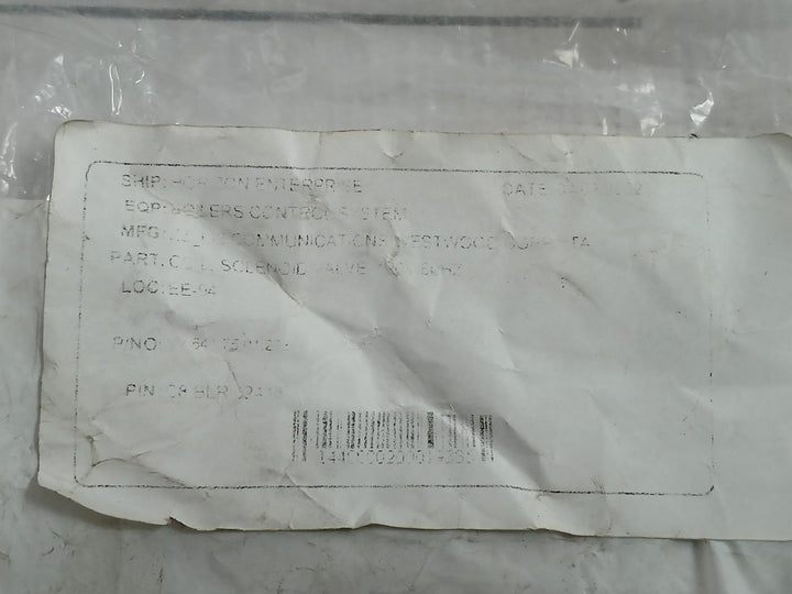 Asco Mp-c-077 Solenoid Valve Coil 216-758-1D 120V Ac 60Hz