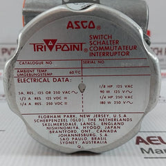 Asco Sa11Ak Pressure Switch 5A, Res 125 Or 250Vac