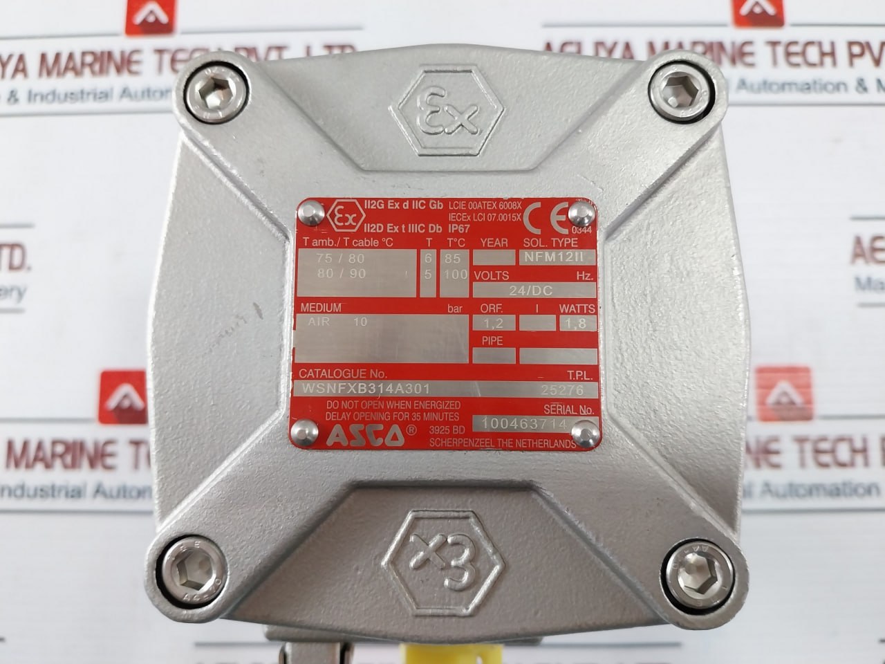 Asco Wsnfxb314A301 Solenoid Valve Air 10 Bar