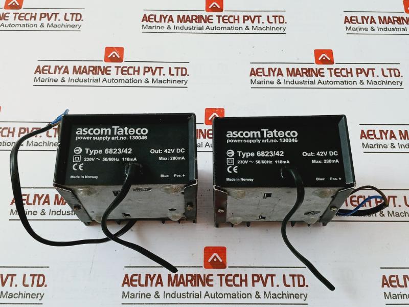 Ascom Tateco 6823/42 Power Supply Art No. 130016 230V 50/60HZ 110MA