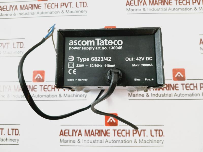 Ascom Tateco 6823/42 Power Supply Art No. 130016 230V 50/60HZ 110MA
