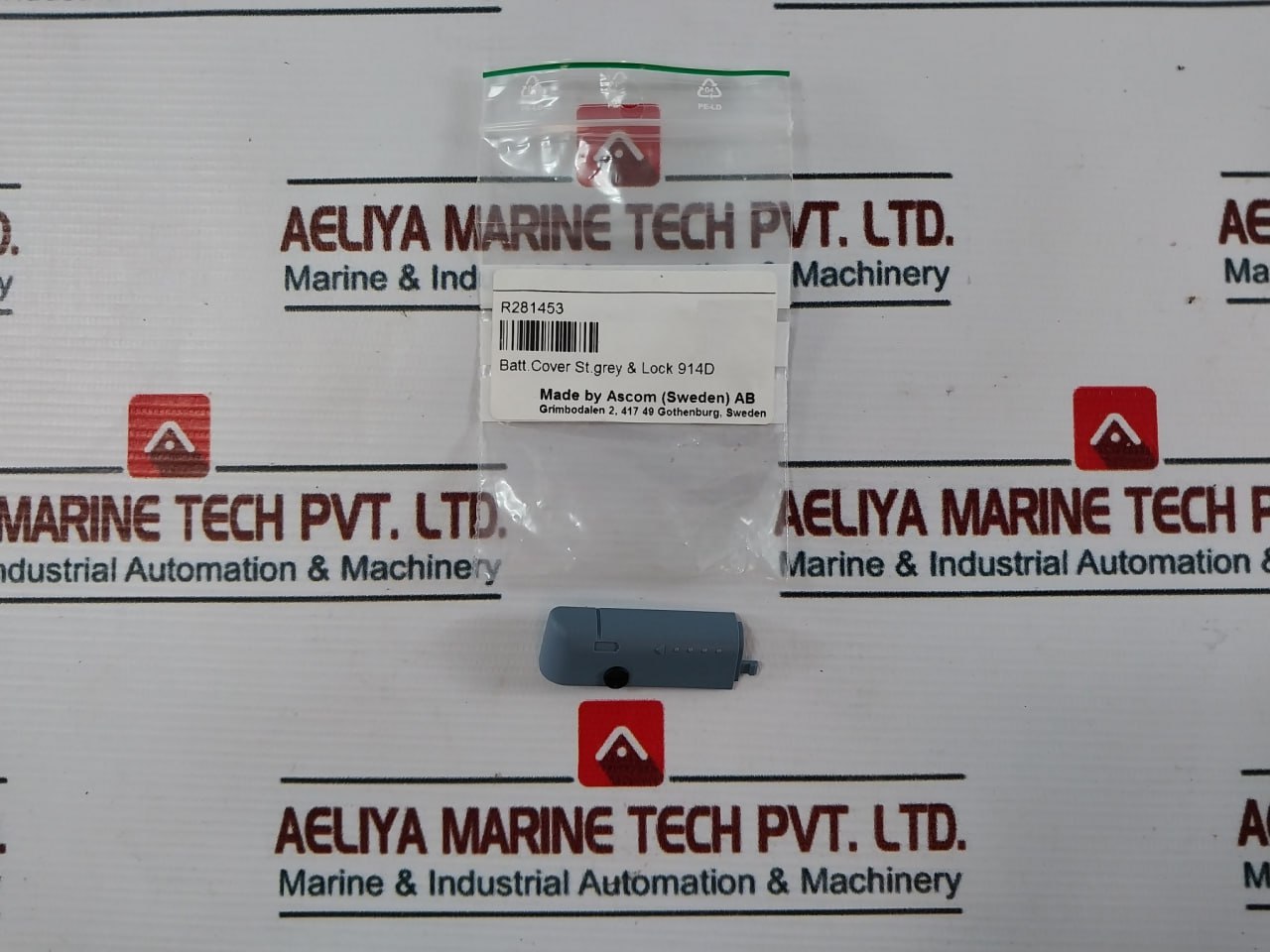 Ascom R281453 Battery Cover-steel Grey & Lock 914D Kit