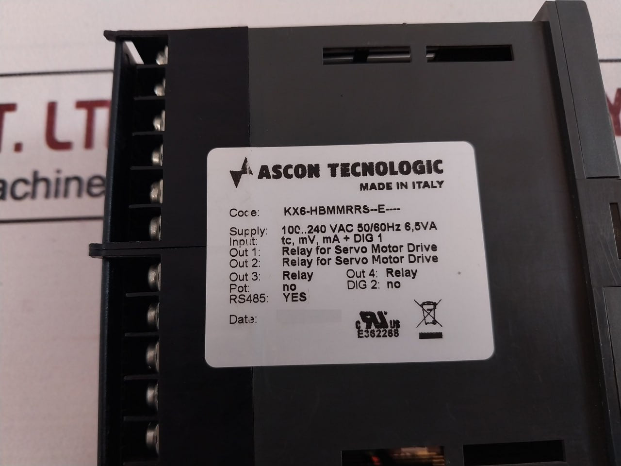 Ascon Tecnologic Kx6 Controller 100-240Vac 6.5Va 50/60Hz