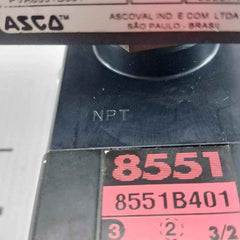 Ascoval 8551B401 Spool-type Solenoid Valve Pva8551B301 134306-001-a