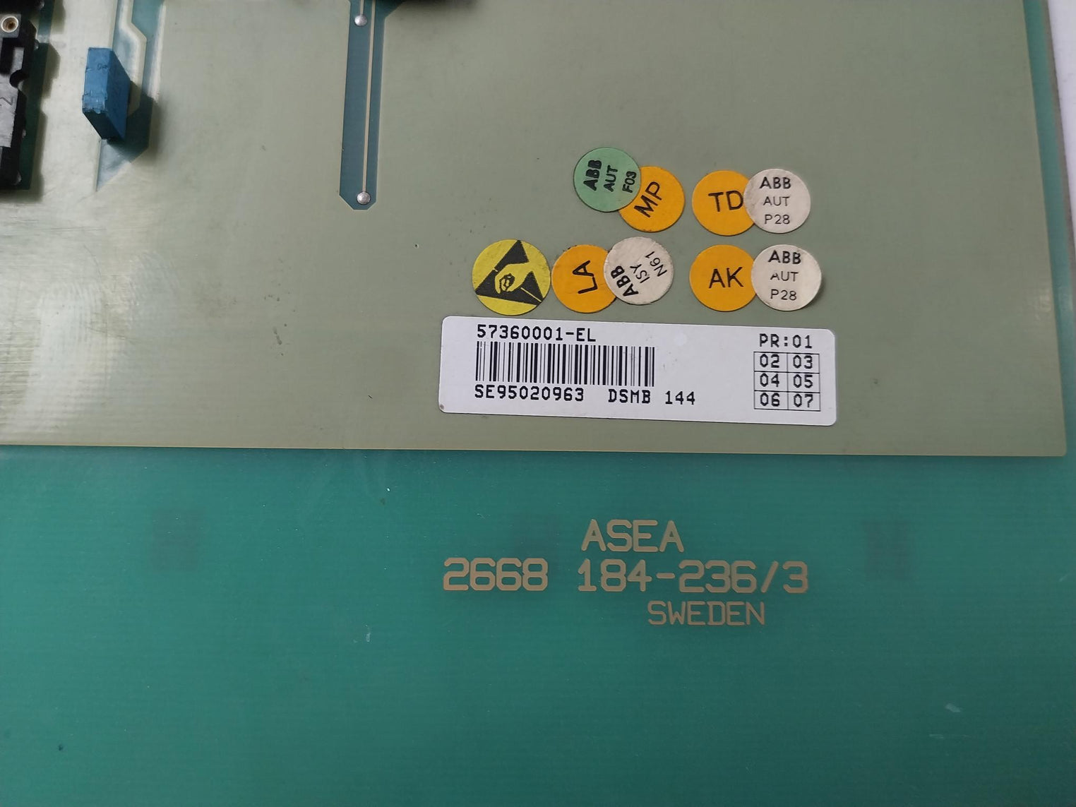 Abb Asea 2668 184-236/3 Dsmb 144 Pcb Card