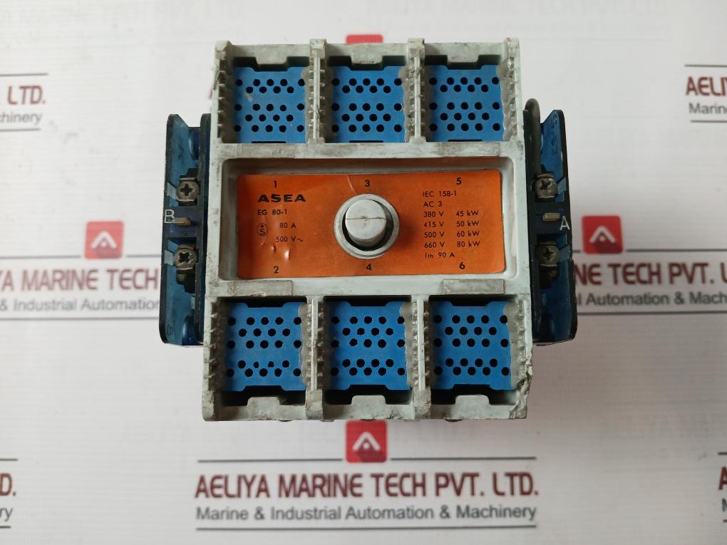 Asea Eg 80-1 3-phase Heavy Duty Contactor 80A Iec 158-1 90A 60Hz