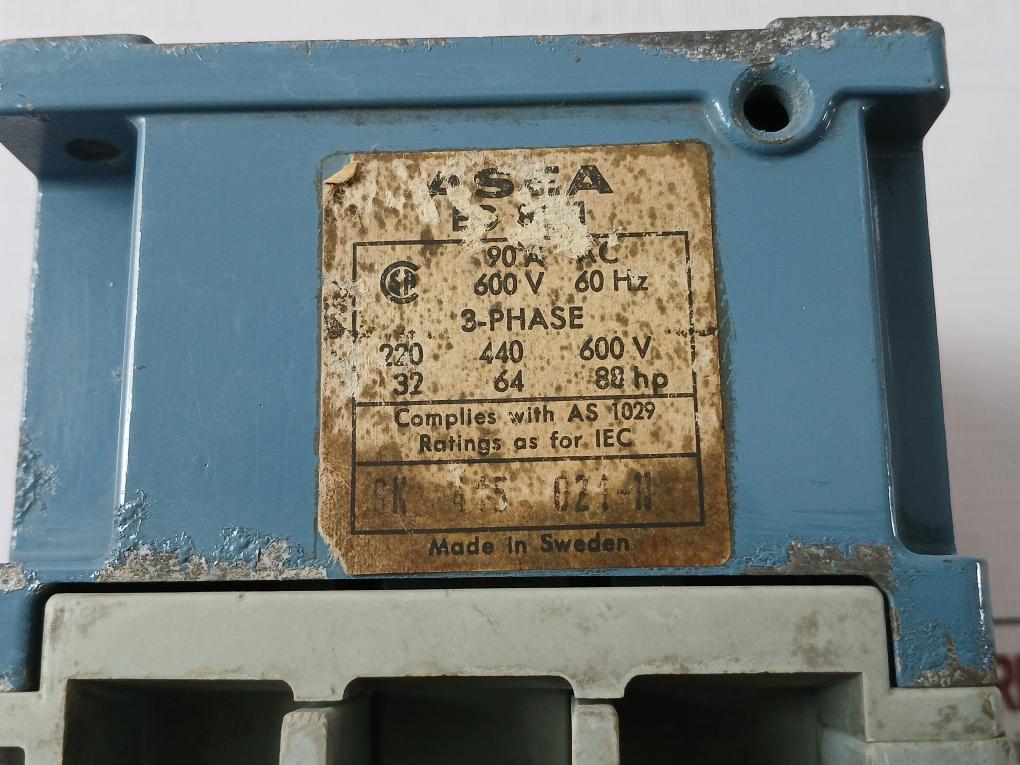 Asea Eg 80-1 3-phase Heavy Duty Contactor 80A Iec 158-1 90A 60Hz