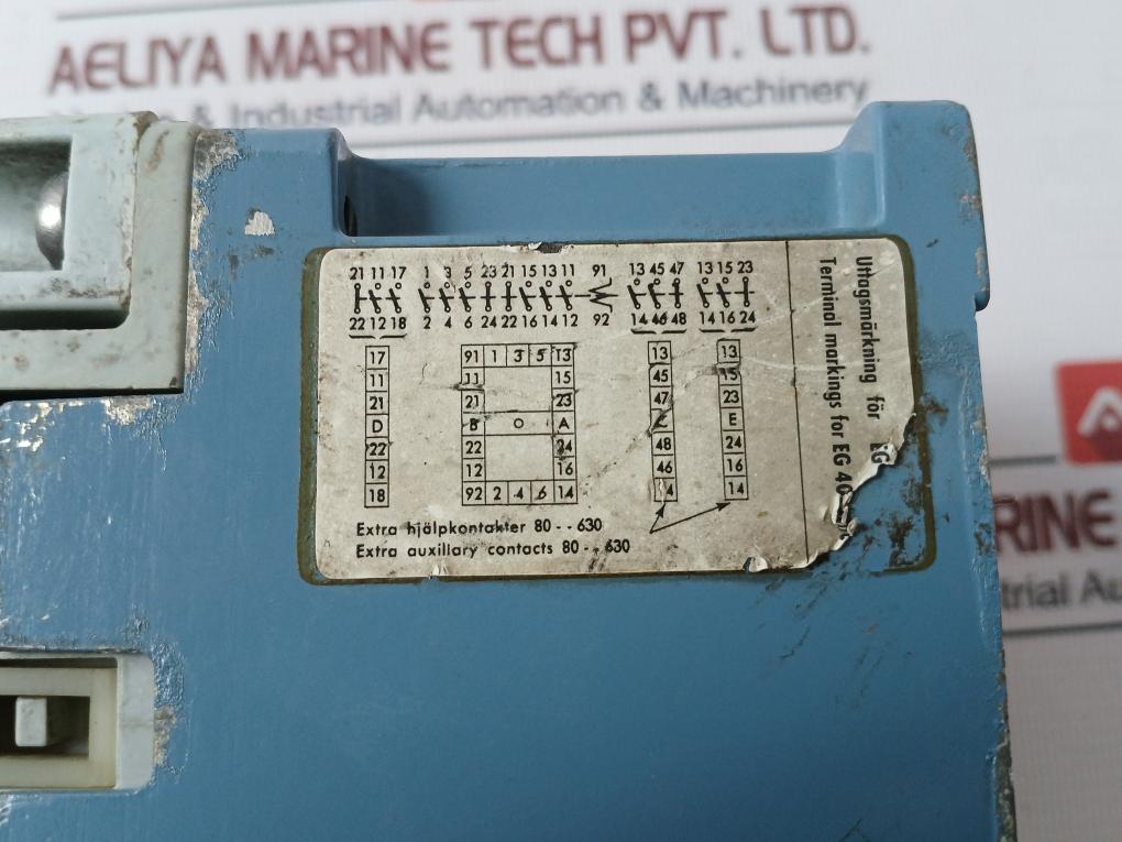 Asea Eg 80-1 3-phase Heavy Duty Contactor 80A Iec 158-1 90A 60Hz