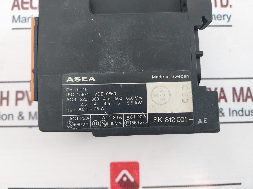 Asea Eh 9-10 Contactor 25a 660v~ VDE 0660