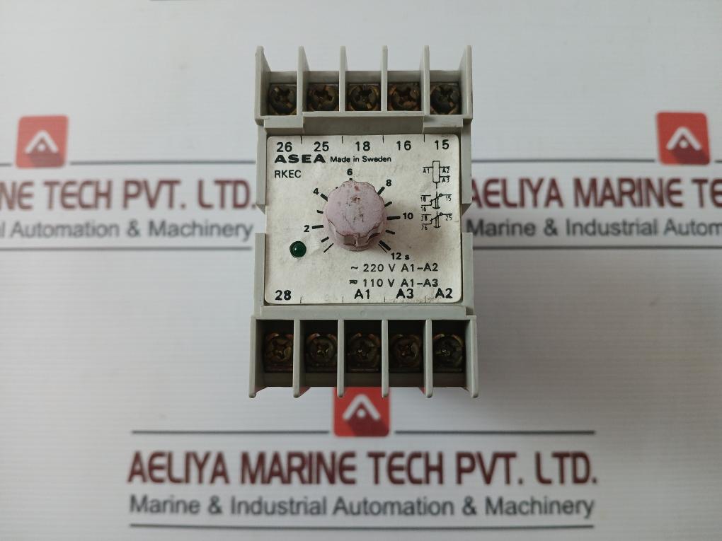 Asea Rkec Time Relay -220V A1-a2 0-12S 0.2A Dc11 Ith 5A Iec 337