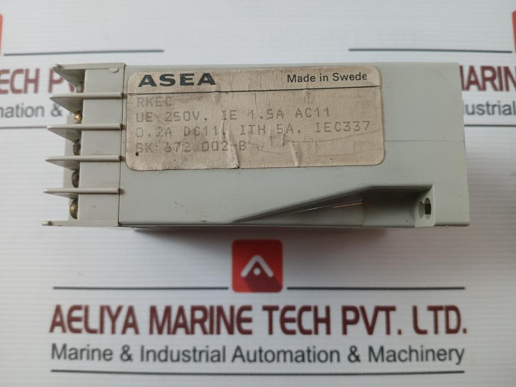 Asea Rkec Time Relay -220V A1-a2 0-12S 0.2A Dc11 Ith 5A Iec 337