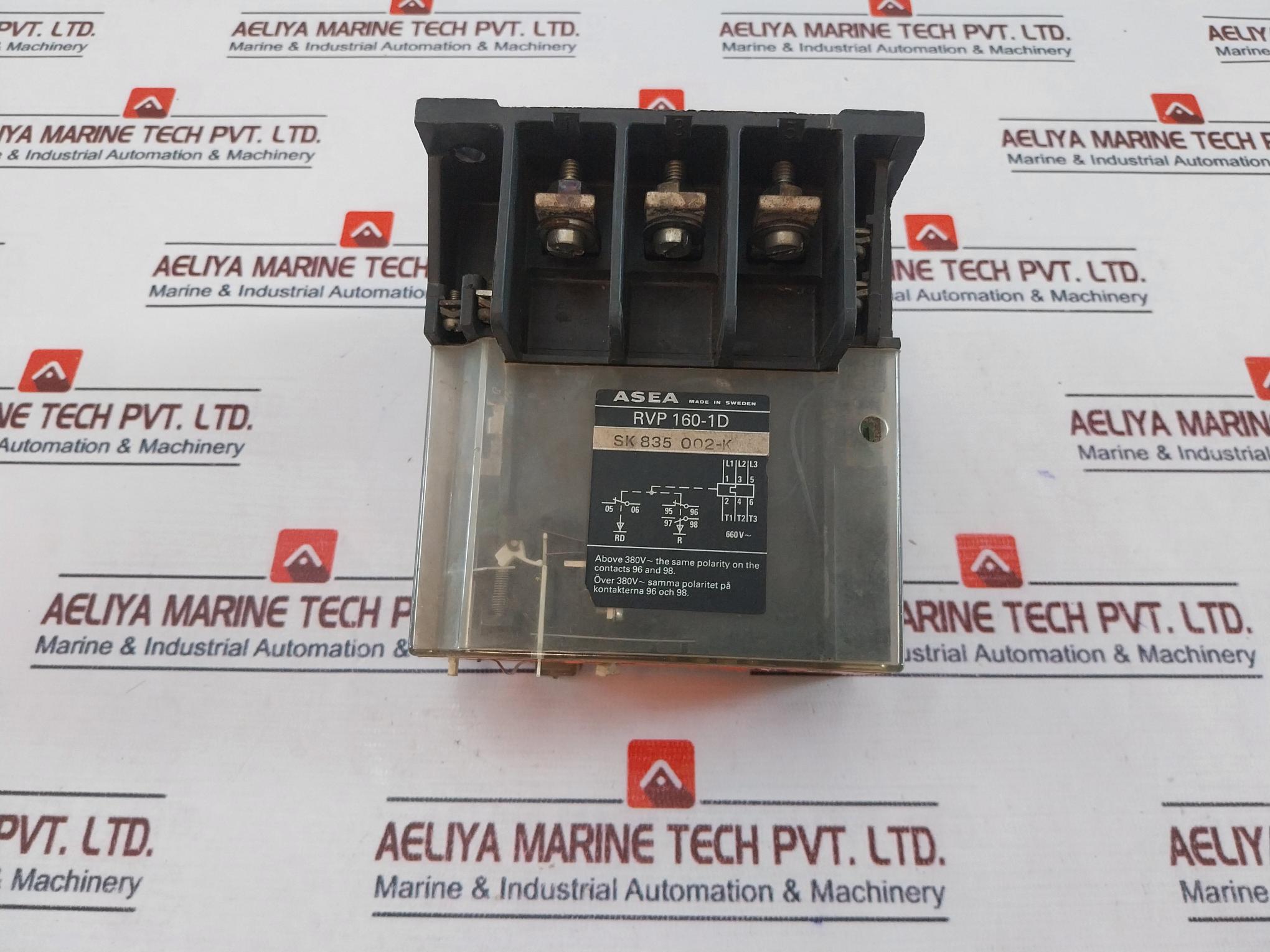 Asea Rvp 160-1D Overload Relay 600V