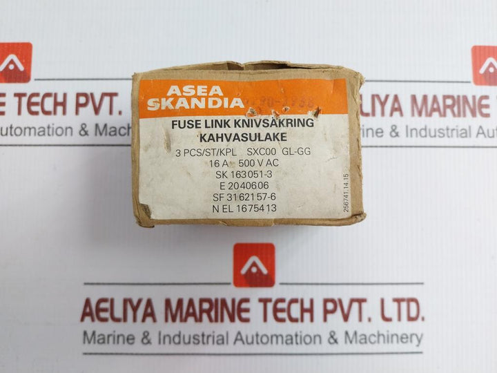 Asea Skandia Fuse Link Sxc00 Gl-gg 16A 500Vac