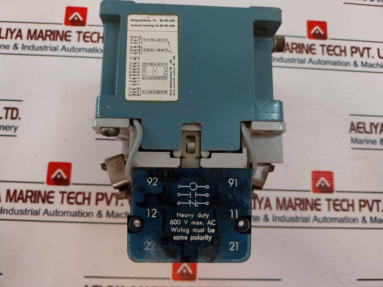 Asea EG 80-1 Contractor 90A AC 600V 60Hz